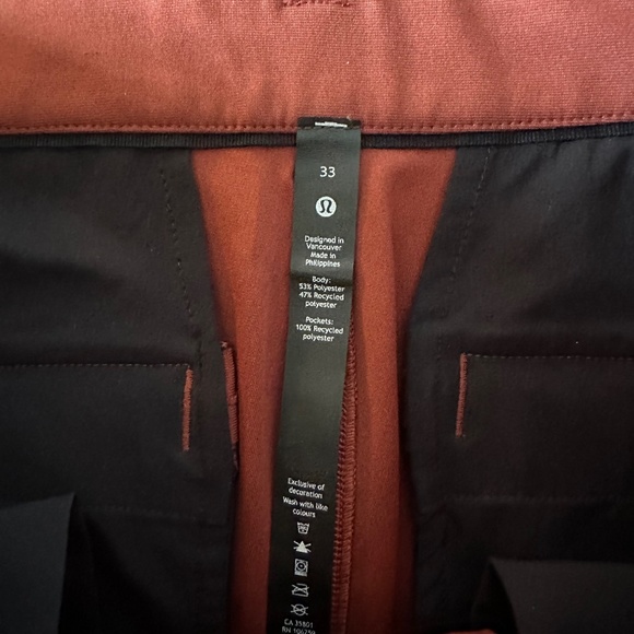 Lululemon Commission Slim-Fit Pant 33 Warpstreme - Picture 9 of 11